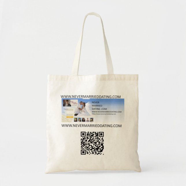 Tote Bolsa de Dia de os namorados de Namorando nunca ca (Frente)