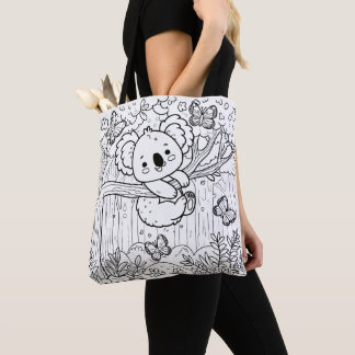 Tote BOLSA de DIY Koala para Coração