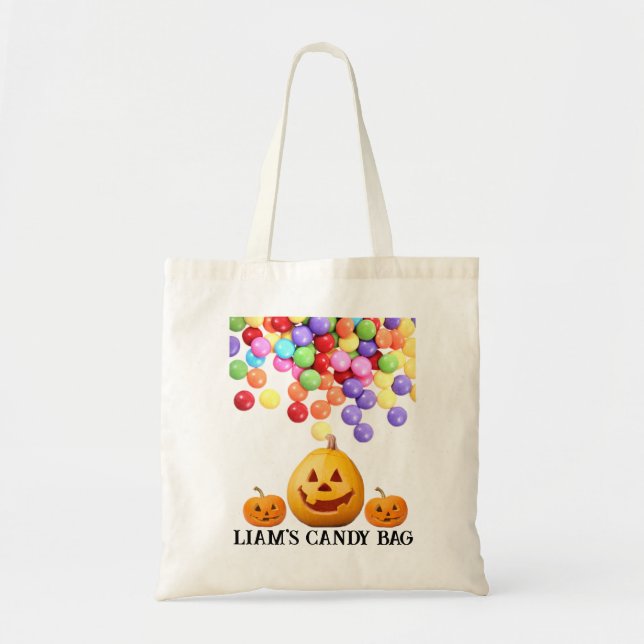Tote Bolsa de doce do Halloween (Frente)