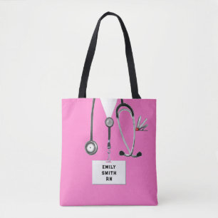 Tote Bolsa de Enfermeira Rosa