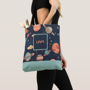 Tote Bolsa de espaço impresso personalizado por sobrepo