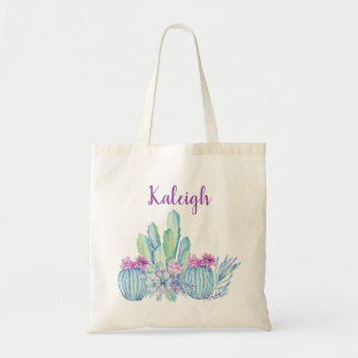 Tote Bolsa de Êxito de Cactus Personalizado