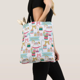 Tote Bolsa de Feriado do Pastel Nutcracker Toys