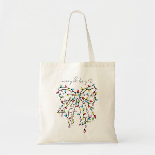 Tote Bolsa De Férias Das Luzes Do Arco feliz E Brilhant