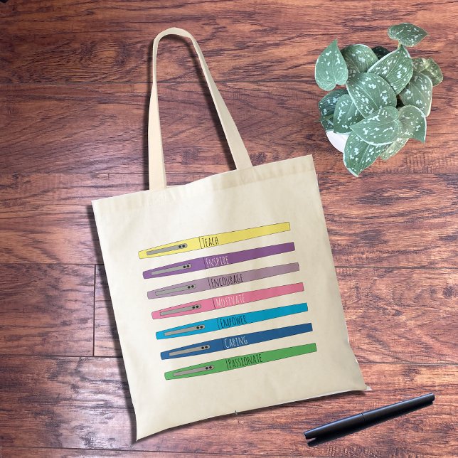 Tote Bolsa de ferramentas do professor do Caneta Rainbo (Criador carregado)