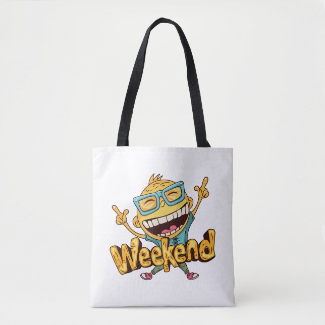 Tote Bolsa de Fim de Semana Simples (Frente)