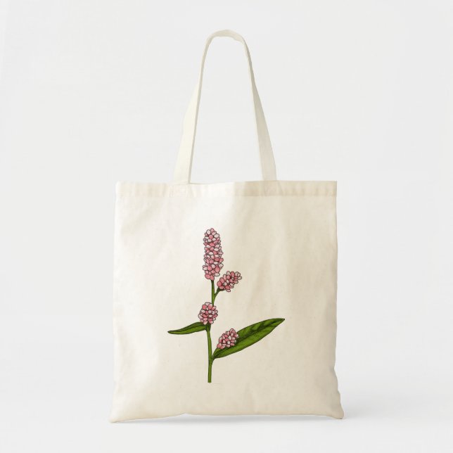 Tote Bolsa de Flor Rosa (Frente)