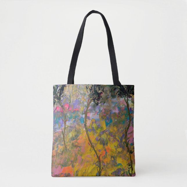 Tote Bolsa de Flores Dançantes (Frente)