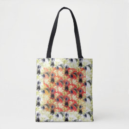 Tote Bolsa de Folhas Multicoloridas