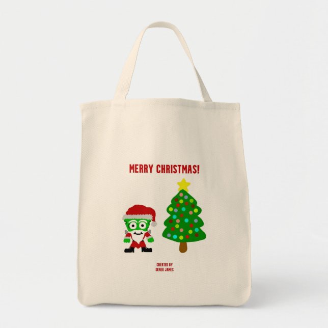 Tote Bolsa de FrankenQueijo de Natal (Frente)