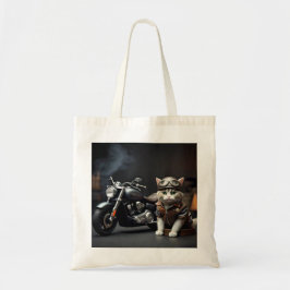 Tote Bolsa de Gato Biker