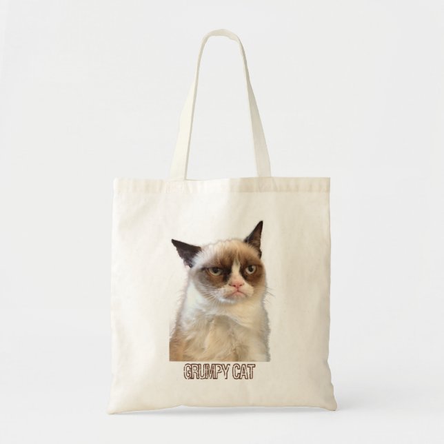 Tote Bolsa de Gato Grumado - Cor (Frente)
