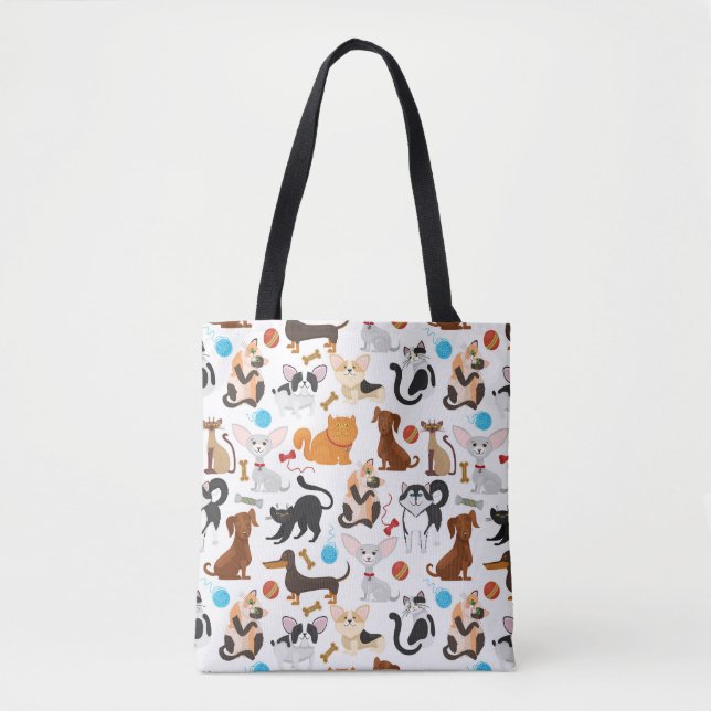 Tote Bolsa de gatos e cães (Frente)