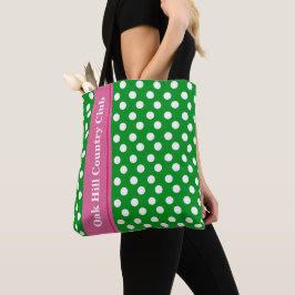 Tote Bolsa de Golfe Personalizado Rosa e Verde