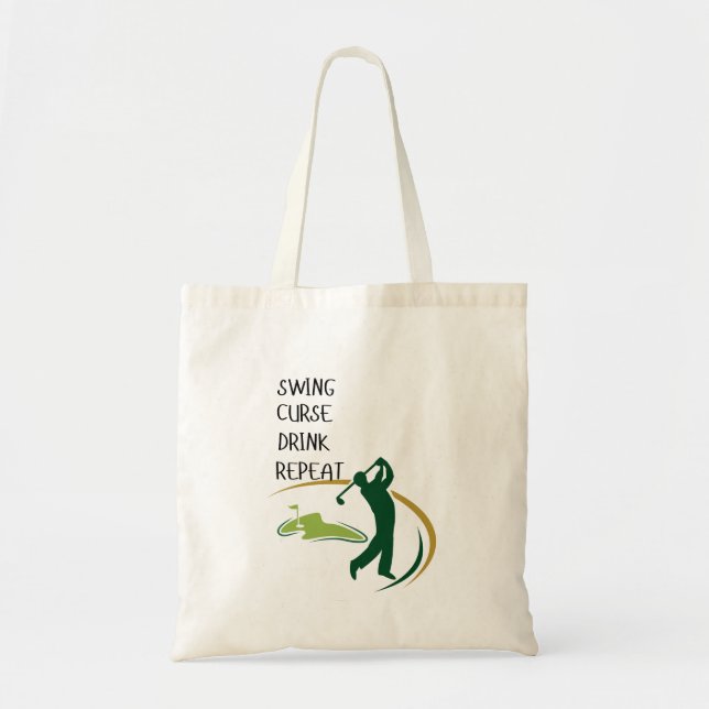 Tote Bolsa De Golfista Engraçado Presente Para Pás De G (Frente)
