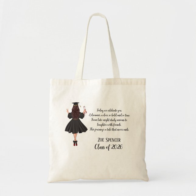 Tote Bolsa de Gradução Personalizada (Frente)