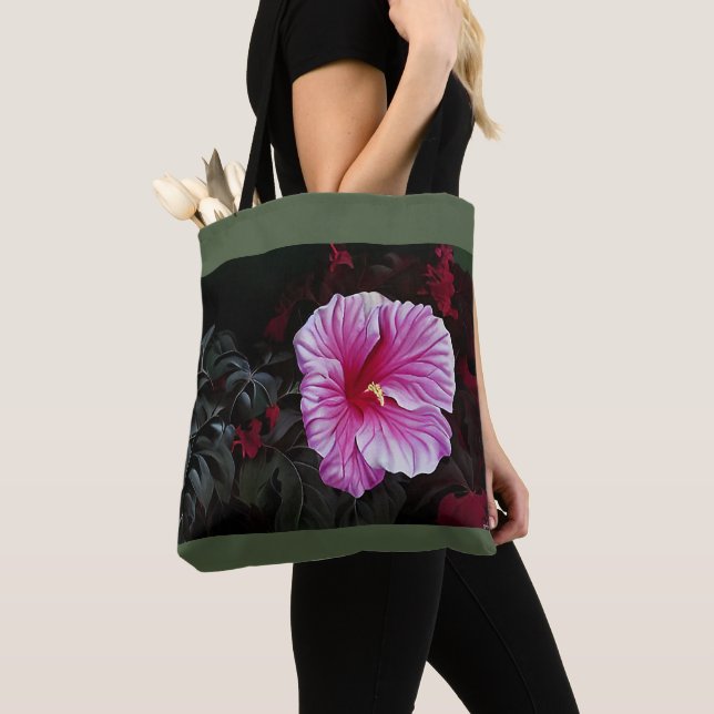 Tote Bolsa de Hibiscus Rosa (Close Up)