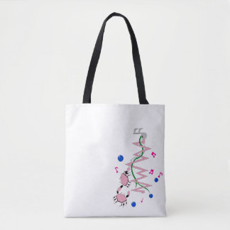 Tote Bolsa de Impressão de queda de fundo de coral, Bol