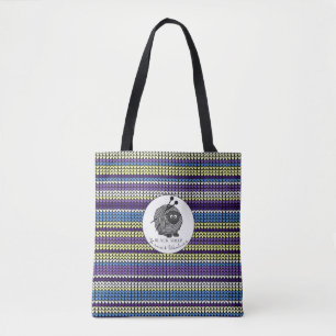 Tote Bolsa de Impressão do Knit de Yarns & Woolies Ovin