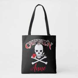 Tote Bolsa de Jolly Roger Personalizado (Rosa)