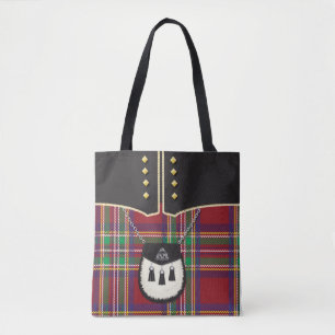 Tote Bolsa de kilt escocês