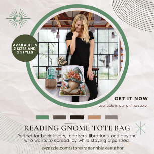 Tote Bolsa de Leitura do Gnomo Springtime