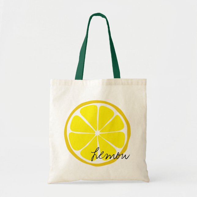 Tote Bolsa de limão de citrinos (Frente)