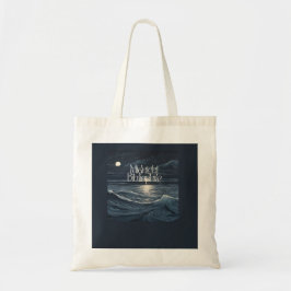 Tote Bolsa de Logotipo Bibliófilo da meia-noite