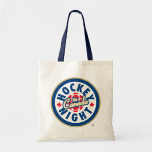 Tote Bolsa de logotipo da noite de hóquei no Canadá
