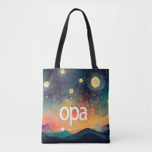 Bolsa de logotipo OPA colorido