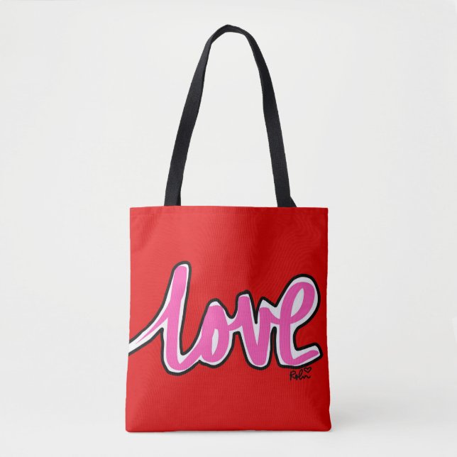Tote Bolsa de Lona Amor (Frente)