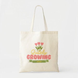 Tote Bolsa de Lona Botânica Minimalista