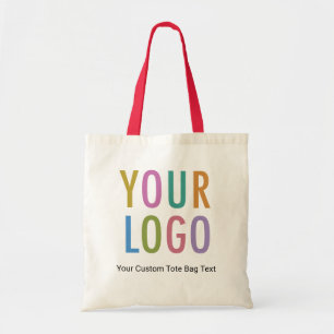 Tote Bolsa de lona com logotipo em dois lados com alça