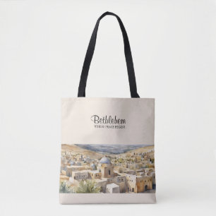 Tote Bolsa de Lona com Pintura aquarela de Belém - Onde