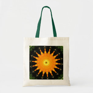Tote Bolsa de lona com sol laranja