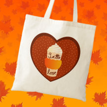 Bolsa de lona Cute Fall Coffee Lover