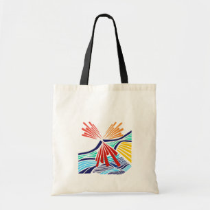 Tote Bolsa de Lona de Arte Colorida Abstrata Moderna