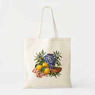 Tote Bolsa de Lona de Limões e Azeite da Sunlit Pantry