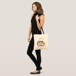Tote Bolsa de Lona Desenhada à Mão The Little Chef