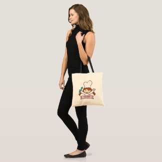 Tote Bolsa de Lona Desenhada à Mão The Little Chef