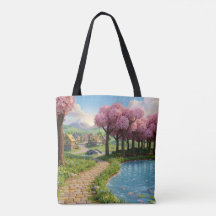 Bolsa de lona estética trendy para todos os dias