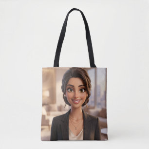 Tote Bolsa de lona estética trendy para todos os dias