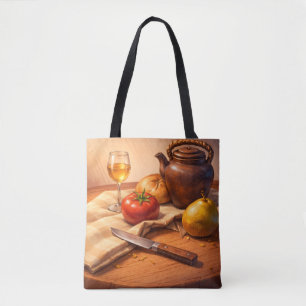 Tote Bolsa de lona estética trendy para todos os dias