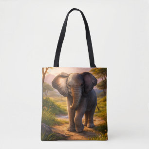 Tote Bolsa de lona estética trendy para todos os dias