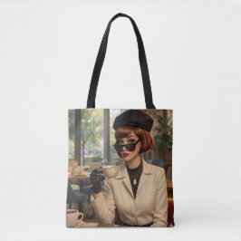 Tote Bolsa de lona estética trendy para todos os dias