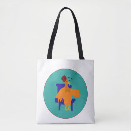 Tote Bolsa de lona estética trendy para todos os dias