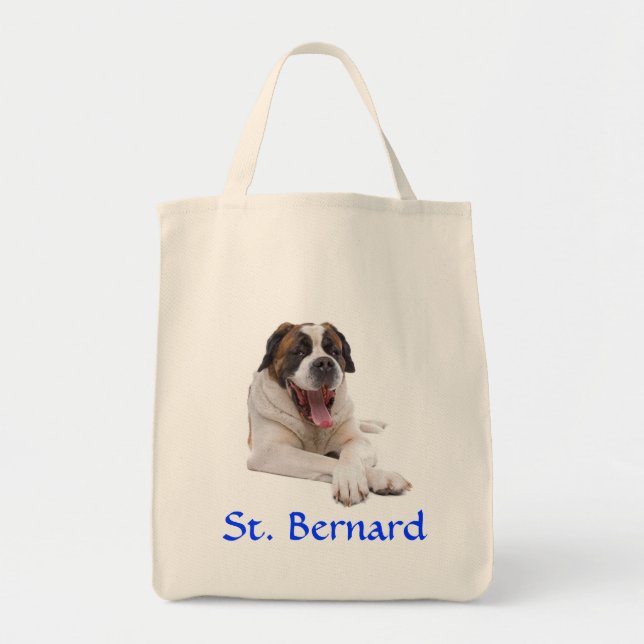 Tote Bolsa de Lona para Compras St. Bernard (Frente)