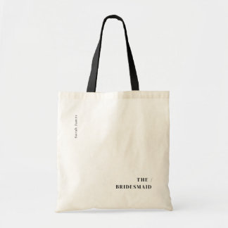 Tote Bolsa de Lona para Damas de Honra com Estilo