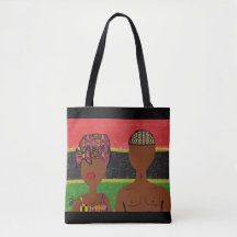 Bolsa de Lona Paz & Amor Africana