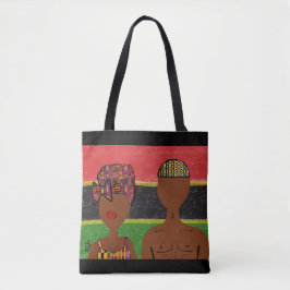 Tote Bolsa de Lona Paz & Amor Africana